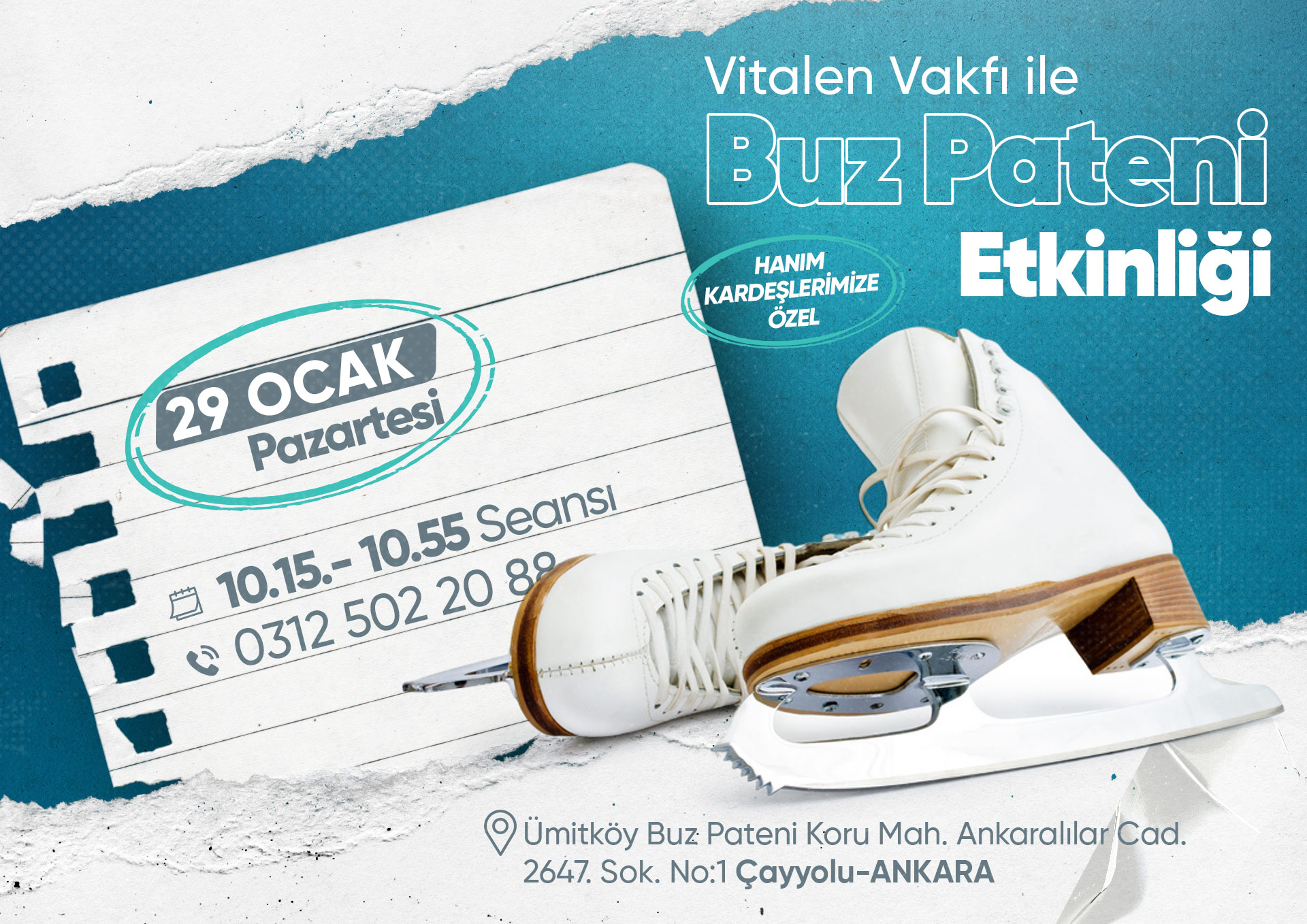 Vitalen Vakfı Buz Pateni Etkinliği